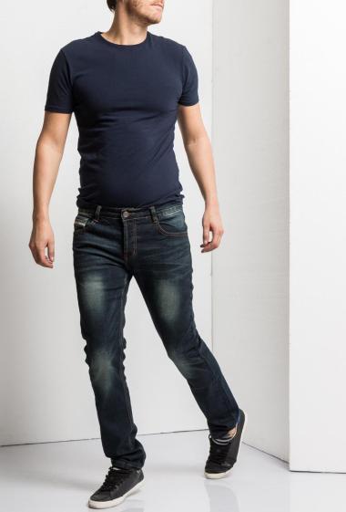 Fonctional faded jeans, slim fit. Brand US Marshall