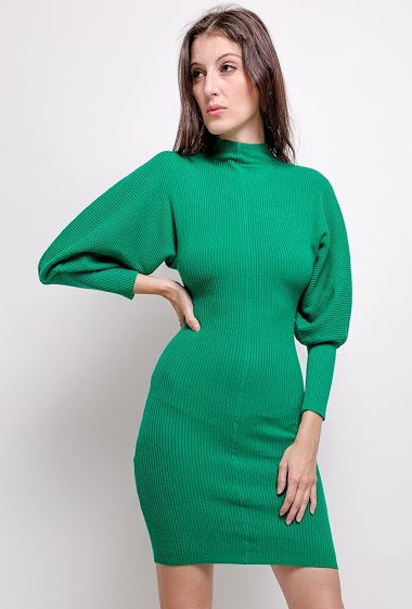 wool dress,La mannequin mesure 178cm